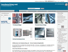 Tablet Screenshot of baubeschlag.net